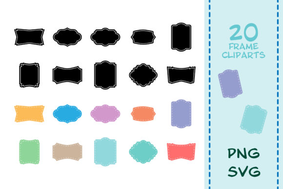 20 Decorative Frame Cliparts Graphics