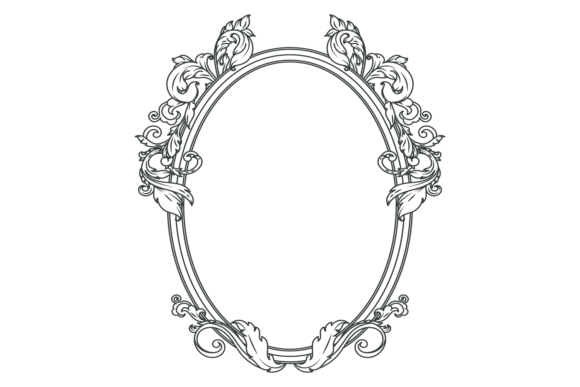 Antique Round Frame for Premium Branding