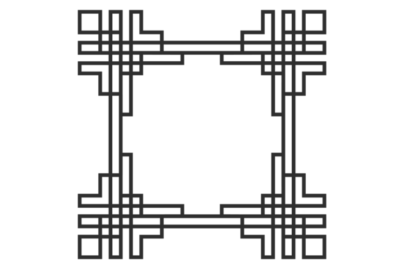Art Deco Frame Graphics for Editorial and Web Design