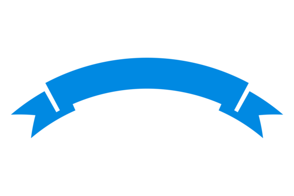 Blue Ribbon Graphic for Modern Branding
