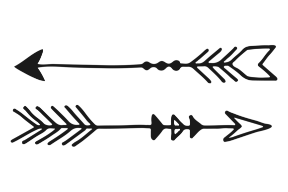 Boho Arrows Doodle Graphics for Crafting