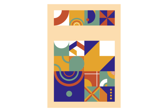 Decorative Bauhaus Graphic for Modern Content Design