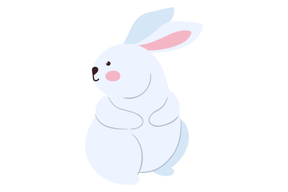 Decorative Bunny Drawing Graphics for Branding and Illustrations