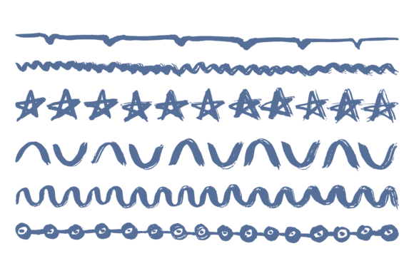 Decorative Doodle Abstract Dividers Graphics for Handmade Creators