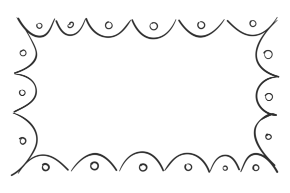 Decorative Doodle Frame for Modern Branding