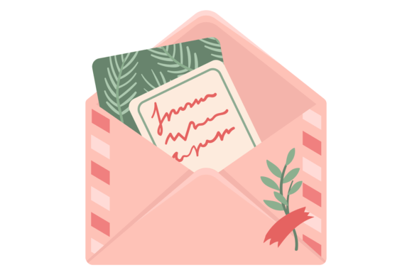 Decorative Envelope with Greeting Card O