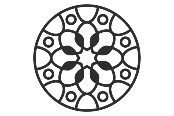 Decorative Korean Round Line Pattern Graphics