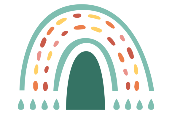 Decorative Rainbow Symbol Graphics for Playful Branding