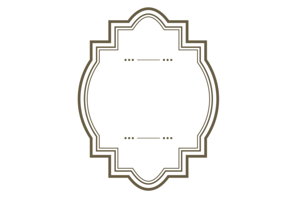 Decorative Retro Label Template for Branding and Graphics