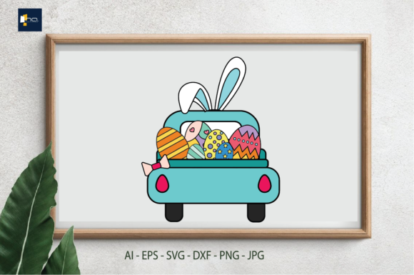 Easter Car Graphics for Vibrant Editorial Design