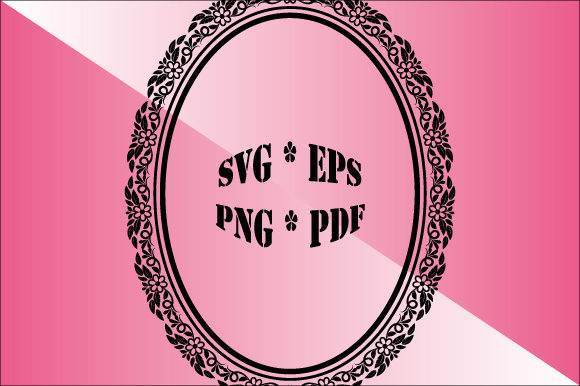 Frame Oval Vector Ornament Decorative Graphics