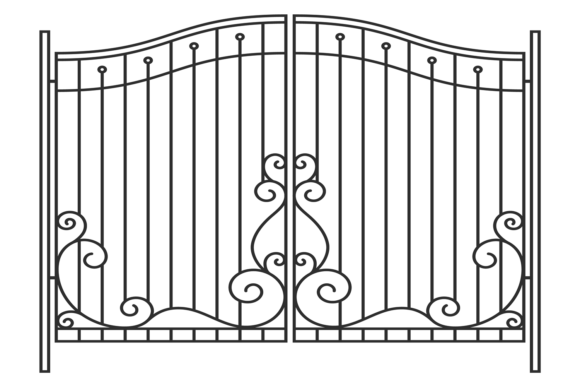 Iron Gates Graphics: Ornate Classic Illustrations