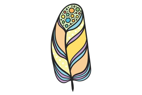 Magic Bird Feather Graphic for Digital Creators