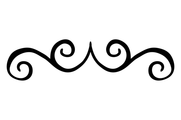 Ornate Elegant Swirl Divider for Graphics and Illustrations