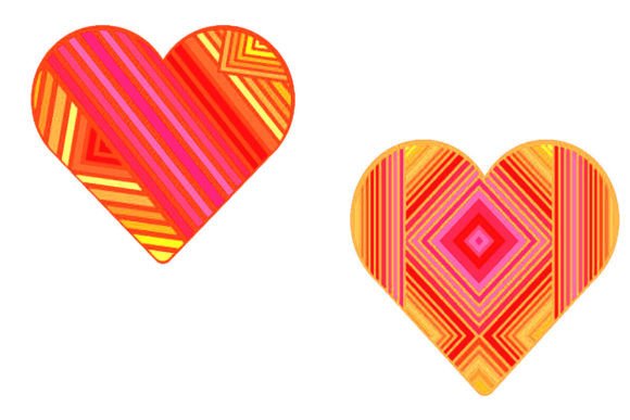 Pink Fire Hearts Graphics for Editorial and Web Use