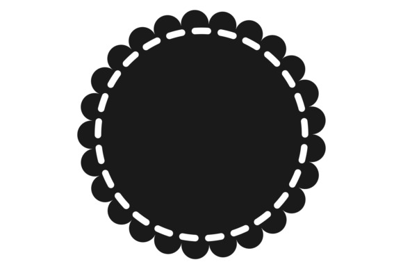 Round Decorative Label Graphics for Modern Branding
