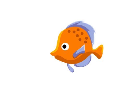 Summer Decorative Fish Cute Stock Icons Graphics