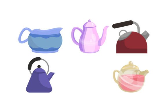 Teapot Decorative Graphics for Modern Editorial Design