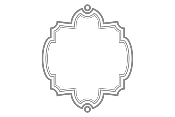 Vintage Label Frame for Retro Design